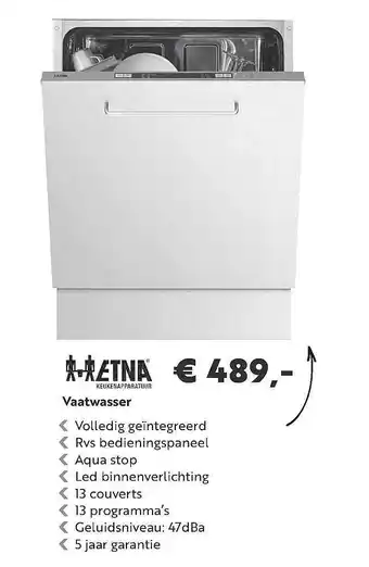 Superkeukens Etna Vaatwasser aanbieding