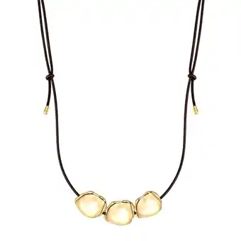 Douglas Yokoamii Ketting van bruin leer aanbieding