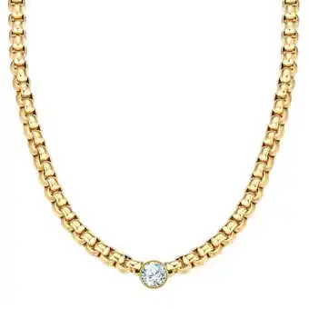 Douglas Yokoamii Ketting van verguld messing met Zirkonia aanbieding