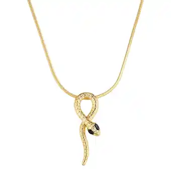 Douglas Yokoamii Ketting slang van verguld messing met Zirkonia aanbieding