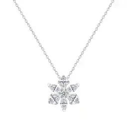Douglas Rafaela Donata Ketting Bloem van Sterling zilver in Zilver aanbieding
