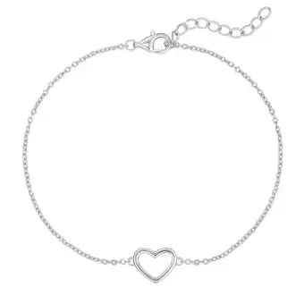 Douglas Rafaela Donata Armband Hart van Sterling zilver in Zilver aanbieding