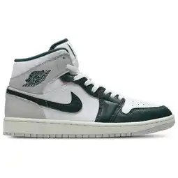 Foot Locker Jordan 1 Mid Sneakers Heren - Wit - Maat 40.5 - Leer, Synthetisch aanbieding