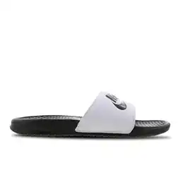 Foot Locker Nike Benassi Slippers en Sandalen Heren - Wit - Maat 38.5 - Synthetisch aanbieding