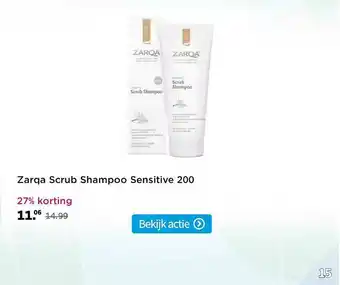 Plein.nl Zarqa Scrub Shampoo Sensitive 200 27% Korting aanbieding