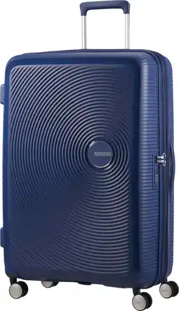 Coolblue American Tourister Soundbox Expandable Spinner 77cm Midnight Navy aanbieding