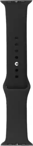 Coolblue BlueBuilt Siliconen Bandje Zwart voor Apple Watch 40/41/42 mm aanbieding