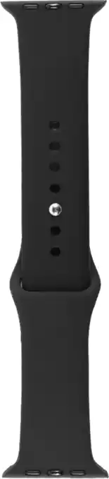 Coolblue BlueBuilt Siliconen Bandje Zwart voor Apple Watch 40/41/42 mm aanbieding