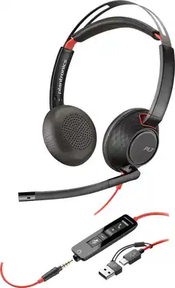 Coolblue Poly Blackwire 5220 MS Bedrade Office Headset aanbieding