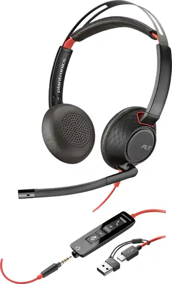 Coolblue Poly Blackwire 5220 MS Bedrade Office Headset aanbieding