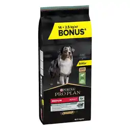 Zooplus 14 kg + 2,5 kg gratis! Purina Pro Plan Bonus Bag droogvoer voor honden 16,5 kg aanbieding