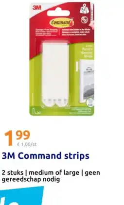 Action 3M Command strips aanbieding