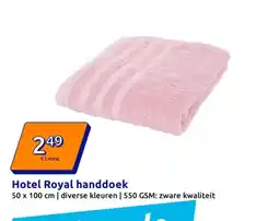 Action Hotel Royal handdoek aanbieding