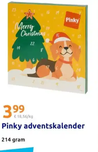 Action Pinky adventskalender aanbieding