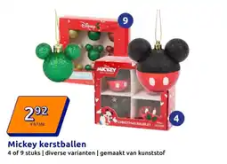 Action Mickey kerstballen aanbieding