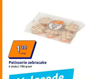 Action Patisserie zebracake aanbieding