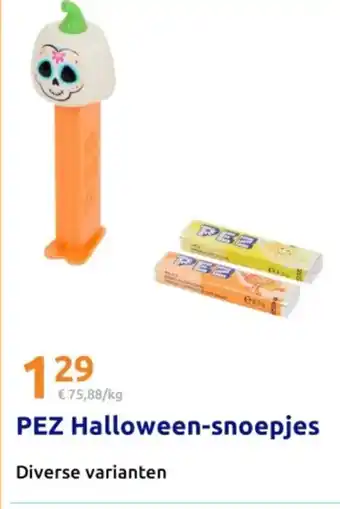 Action PEZ Halloween snoepjes aanbieding