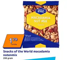 Action Snacks of the World macadamia notenmix aanbieding
