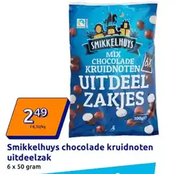Action Smikkelhuys chocolade kruidnoten uitdeelzak aanbieding