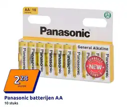 Action Panasonic batterijen AA aanbieding