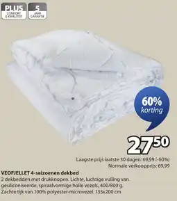 Jysk Veofjellet 4 seizoenen dekbed aanbieding