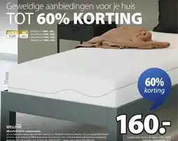 Jysk Wellpur kvita schuimmatras aanbieding