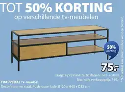 Jysk Trappedal TV meubel aanbieding
