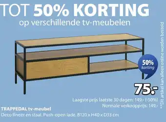 Jysk Trappedal TV meubel aanbieding
