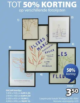 Jysk Oscar fotolijst aanbieding