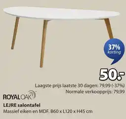 Jysk Lejre salontafel aanbieding