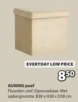 Jysk Auning poef aanbieding