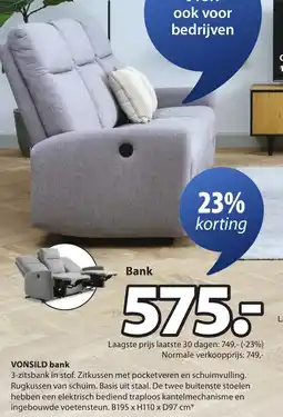 Jysk Vonsild bank aanbieding