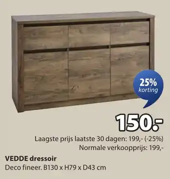 Jysk Vedde dressoir aanbieding