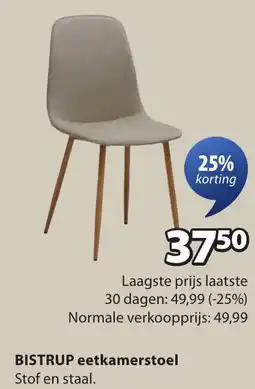 Jysk Bistrup eetkamerstoel aanbieding