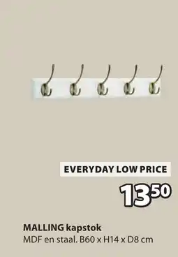Jysk Malling kapstok aanbieding