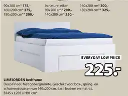 Jysk LIMFJORDEN bedframe aanbieding