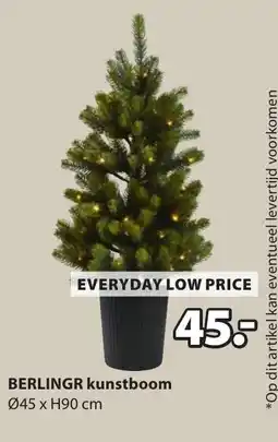 Jysk Berlingr kunstboom aanbieding