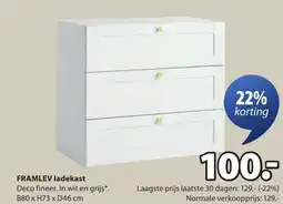 Jysk Framlev ladekast aanbieding