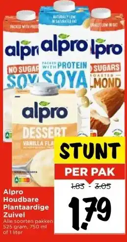 Vomar Voordeelmarkt Alpro Houdbare Plantaardige Zuivel aanbieding