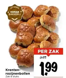 Vomar Voordeelmarkt Krenten- rozijnenbollen aanbieding