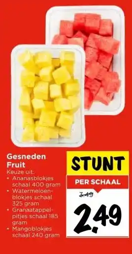 Vomar Voordeelmarkt Gesneden Fruit aanbieding