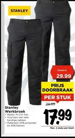 Vomar Voordeelmarkt Stanley Werkbroek aanbieding