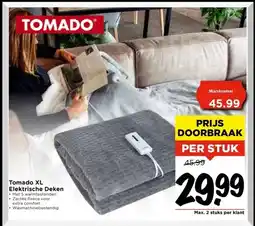 Vomar Voordeelmarkt Tomado XL Elektrische Deken aanbieding