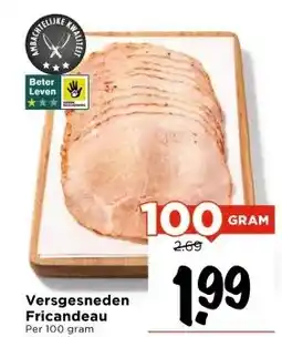 Vomar Voordeelmarkt Versgesneden Fricandeau aanbieding