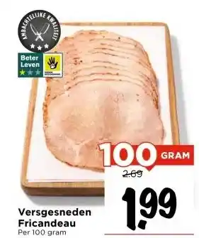 Vomar Voordeelmarkt Versgesneden Fricandeau aanbieding
