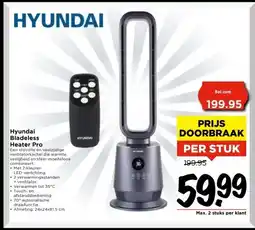 Vomar Voordeelmarkt Hyundai Bladeless Heater Pro aanbieding