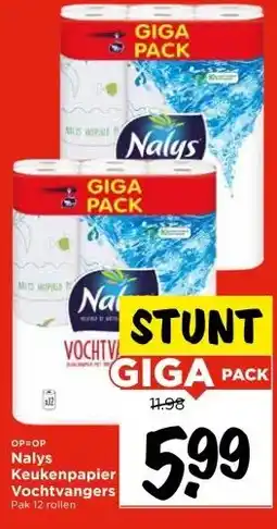 Vomar Voordeelmarkt Nalys Keukenpapier Vochtvangers aanbieding