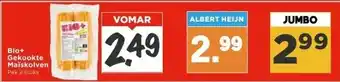 Vomar Voordeelmarkt Bio+ Gekookte Maïskolven aanbieding