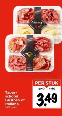 Vomar Voordeelmarkt Tapas- schotel Gustoso of Italiano aanbieding
