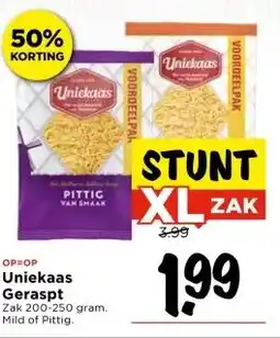 Vomar Voordeelmarkt Uniekaas Geraspt aanbieding